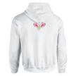 Brand Snowtigz auf Rückseite vom Damenhoodie. Queen of the Day - Birthday.