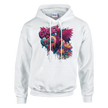 Wildlife Extended Hoodie mit Flamingo und Blüten