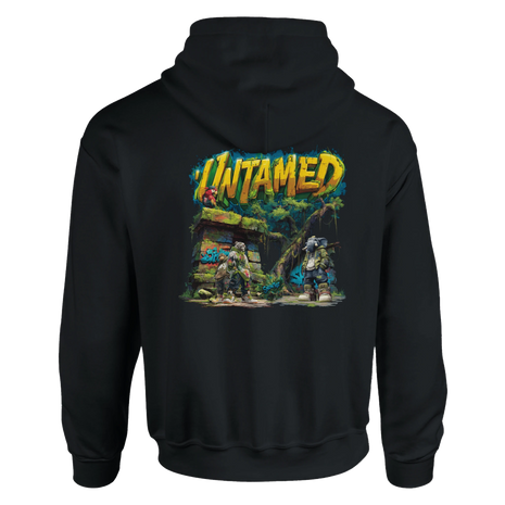 Herren Hoodie Untamed mit Graffiti-Tieren im Streetwear Style