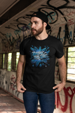 Streetwear Herren T-Shirt Break the Ice Eis-Graffiti Print