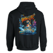 Urban Angler Hoodie mit Tiger und Fischen im Graffiti-Design