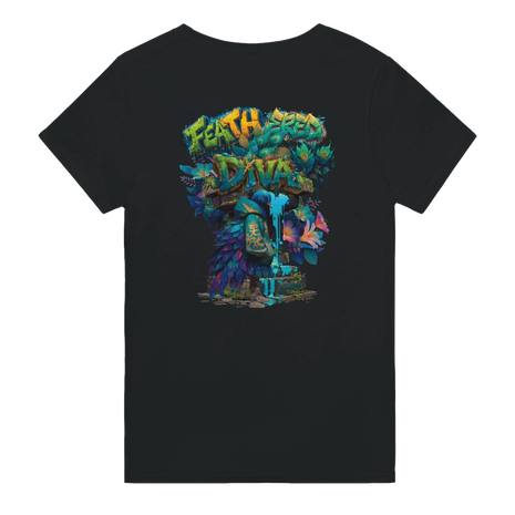 Jungle Expedition Shirt mit Pfau und bunten Federn
