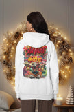 Rebellisches Weihnachtsdesign von Snowtigz – Streetstyle Hoodie mit urbaner Ziege
