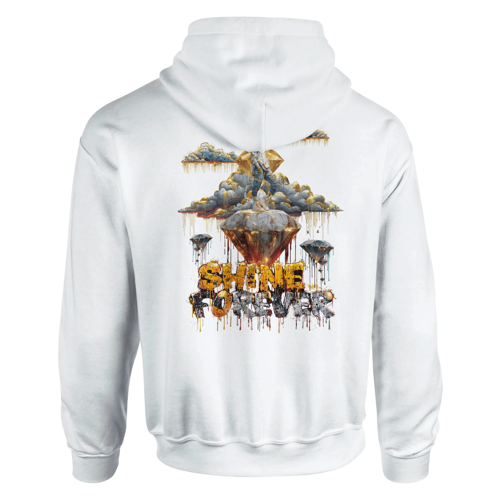 Urban StreetStyle Hoodie mit Tigerin und Diamant Design