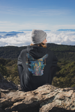 Snowtigz Backprint Hoodie mit Jägerin der Lüfte