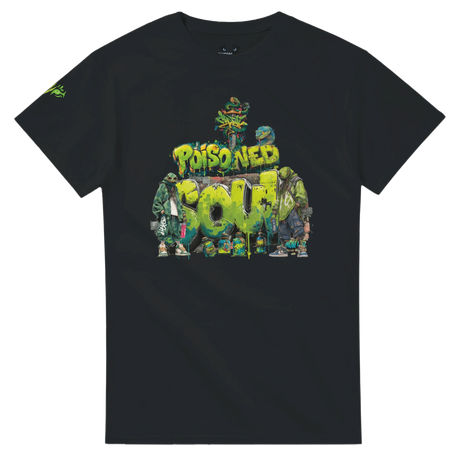 Urban Herren T-Shirt Poisoned Soul mit giftgrünem Snake Design