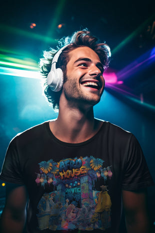 Snowtigz Herren T-Shirt Frontprint „Afro House“