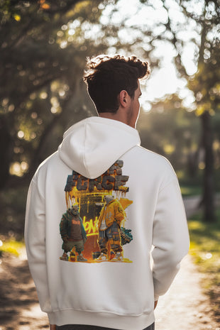 Herren Hoodie Snowtigz Bear Force mit Bären Backprint Streetwear