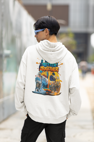 Snowtigz StreetStyle Hoodie Herren Backprint „Better Together“