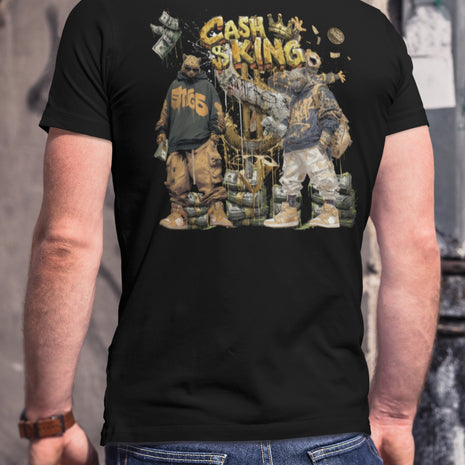 Snowtigz StreetStyle Herren T-Shirt Backprint „Cash King“