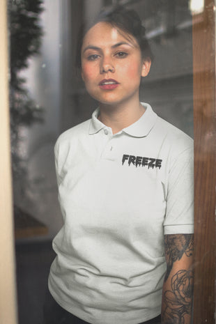 Damen Poloshirt Snowtigz mit Freeze-Stickerei vorne