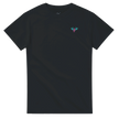 Frauen T-Shirt Snowtigz Slow but Strong mit Graffiti und Palmen auf der Rückseite. Vorne ist das Brand von Snowtigz.