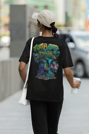 Snowtigz Damen T-Shirt Backprint „Feathered Diva“