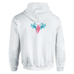 Brand-Logo von Snowtigz. Rosa / Türkis. Damen Hoodie Streetwear.