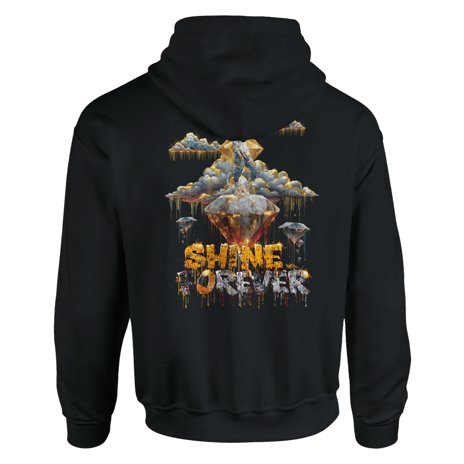 Streetwear Damen Hoodie Shine Forever mit Diamanten