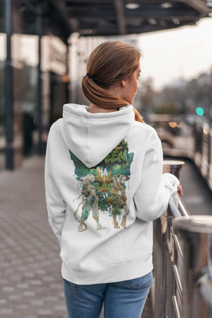 Damen Hoodie Snowtigz Jungle Queen mit tropischem Backprint