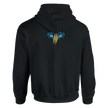 Damen Hoodie Golden Spirit mit Graffiti und Goldlaub