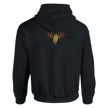 Urban Damen Hoodie mit Leopard-Design in Blau und Gold