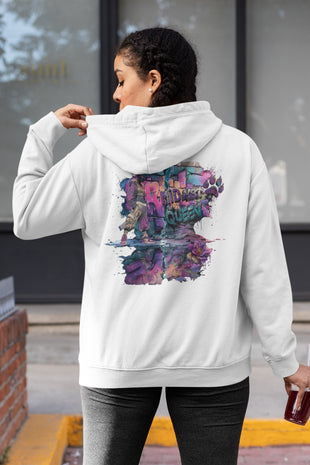 Damen Hoodie Snowtigz Midn8t Queen mit Panther Backprint