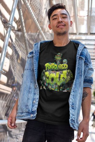 Herren T-Shirt Snowtigz Poisoned Soul mit Snake Graffiti Frontprint