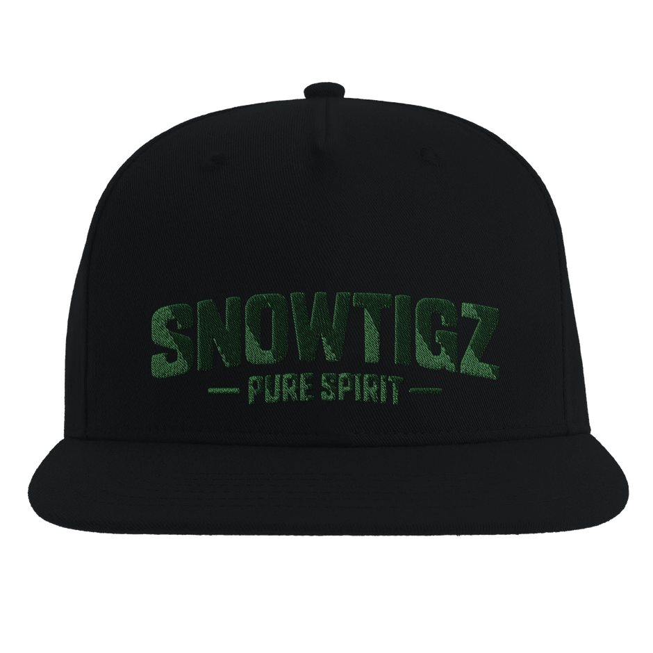 Snowtigz Pure Spirit Snapback Cap Unisex mit grüner Stickerei