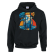Wildlife Extended Herren Hoodie mit Graffiti-Elementen