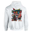 Schwarzer Hoodie Rückseite mit Urban XMAS Print – Streetstyle Look.