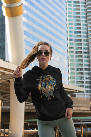 Snowtigz Damen Hoodie Frontprint „Velvet Claws“