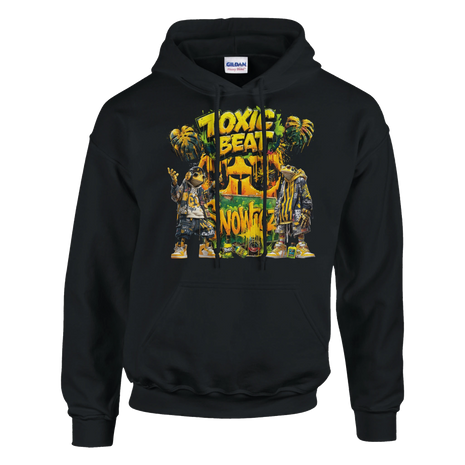 Jungle Expedition Hoodie mit Frosch und Toxic Symbol