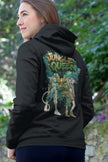 Damen Hoodie Snowtigz Jungle Queen mit tropischem Pflanzen-Print