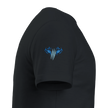 Herren Streetwear Shirt Snowtigz mit blauem Tigeraugen Ärmelmotiv